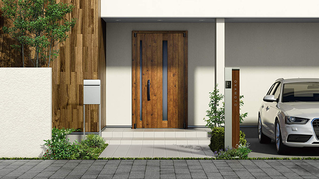 断熱性、意匠性、使い心地、すべてにおいてハイクオリティをめざして誕生した「高断熱玄関ドア イノベスト D70 D50」の画像です。