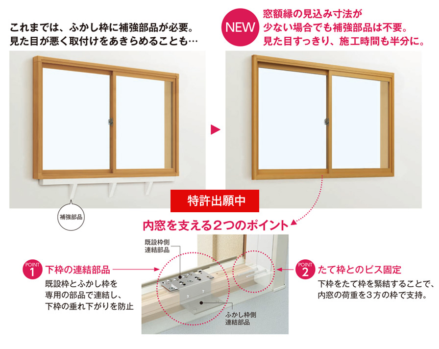 YKKAPプラマードU 引き違い窓 2枚建 Low-Eガス入複層ガラス 透明3mm 透明3mmガラス：[幅1501〜2000mm×高250〜800mm] - 3