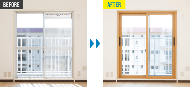 冬が過ごしやすくなり光熱費も節約のBEFORE/AFTER