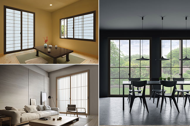 格子入りデザイン 施工イメージ