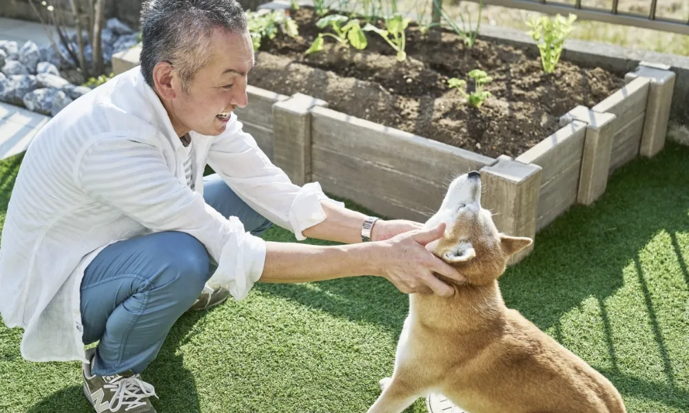 ――まきおくんは、お庭でどんなふうに過ごすのがお気に入りなのでしょう？