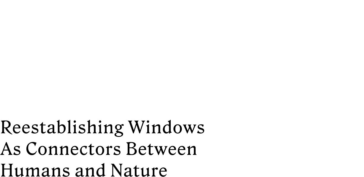 窓は、再び人と自然をつなぐ存在へ