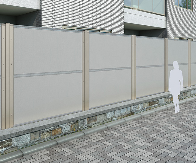 ビルガーデンエクステリア 防音目隠しフェンスlfm Ykk Ap株式会社