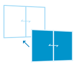 内窓Biew:引違い窓(2枚建て)