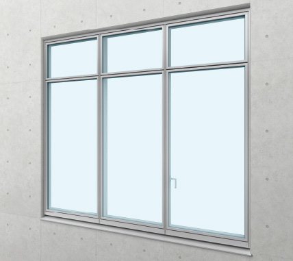 可動窓の隠しかまち構造でＦＩＸ窓との外観見付統一
