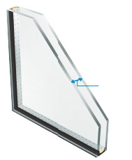中間空気層12mm複層ガラス対応