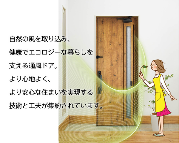 玄関からエコ 快適 通風ドア Ykk Ap株式会社