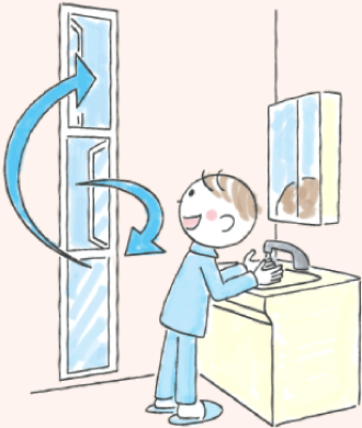 窓が少ない部屋の換気は?